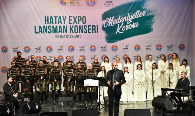 Antakya Medeniyetler Korosu EXPO'21 Hatay için Maltepe'de sahne aldı