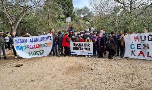 Bodrum'da yanan alanlara hafriyat dökülmesine ses yükselttiler