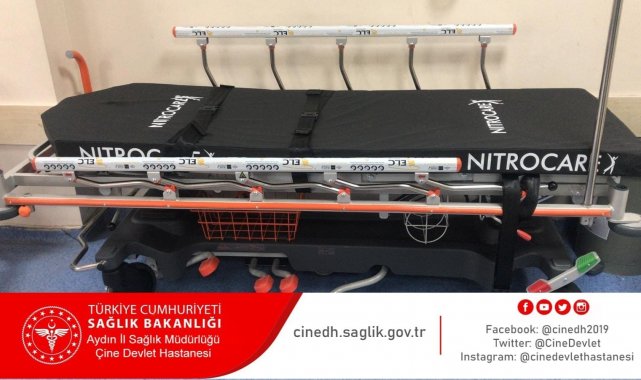 Çine Devlet Hastanesi'ne sedye bağışı