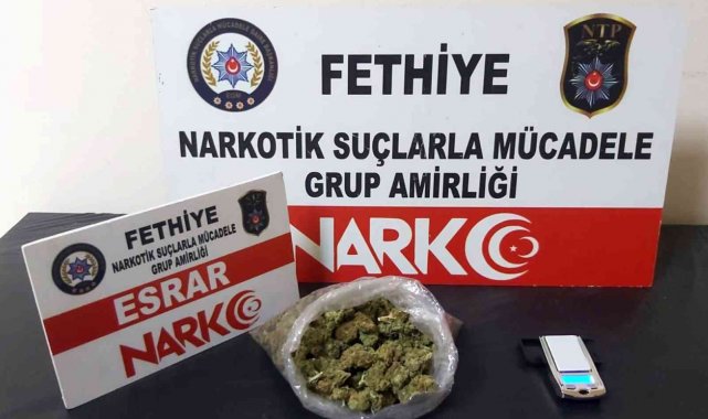 Fethiye'de ruhsatsız silah ve uyuşturucu operasyonu
