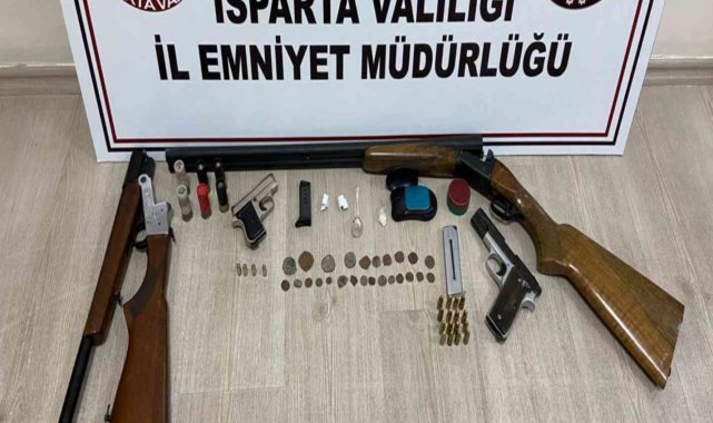 Isparta'da yapılan 16 uyuşturucu operasyonunda 34 şüpheli yakalandı