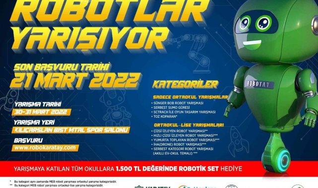 Karatay Belediyesinden "Robokaratay Robot Yarışması"