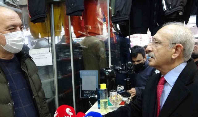Kılıçdaroğlu, Denizli'de esnafı ziyaret etti