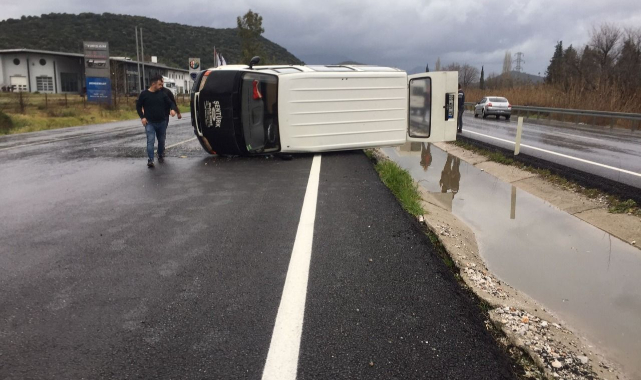 Milas'ta trafik kazası : 1 yaralı