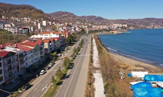 Perşembe'ye bisiklet yolu çalışmaları başladı