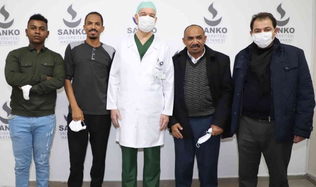 Şifa bulmak için Sudan'dan SANKO Hastanesi'ne geldi