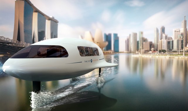 Uçan tekne, Dubai'de denize inecek