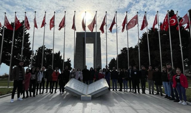 7 bölge 7 ülkeden öğrenciler Çanakkale'yi ziyaret etti