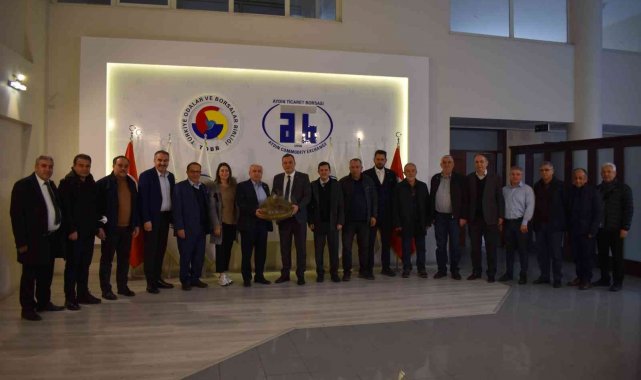 Aydın Ticaret Borası yönetimi Ege Zeytin ve Zeytinyağı İhracatçıları Birliği Yönetim Kurulu Başkanı Er'i ağırladı