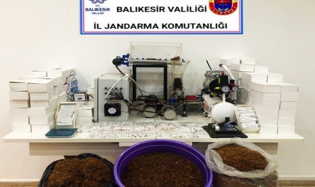 Balıkesir'de jandarmadan kaçak tütün operasyonu