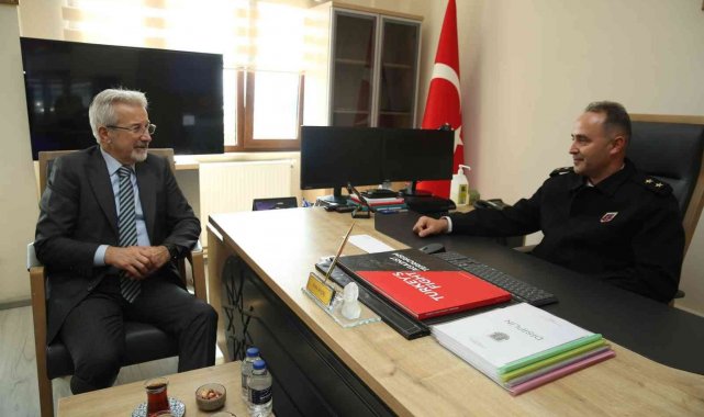 Başkan Erdem'den Üsteğmen Aktaş'a hayırlı olsun ziyareti