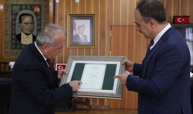 Başsavcı Tuncel'den Rektör Çomaklı'ya tebrik ziyareti