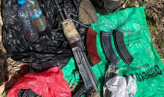 Çukurca'da silah ve mühimmat ele geçirildi