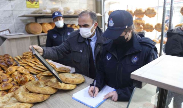 Erzincan'da zabıtadan fırın denetimi