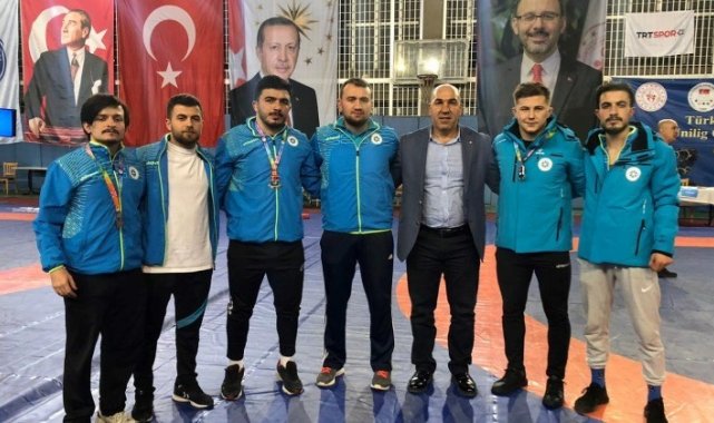 ETÜ'ye güreşte 3 madalya birden