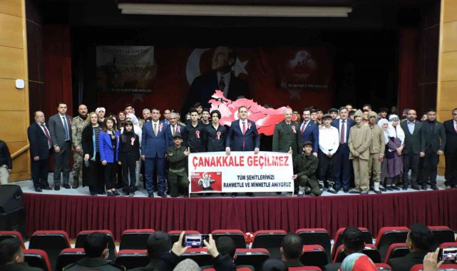 Hakkari'de "18 Mart Çanakkale Deniz Zaferi ve Şehitleri Anma Günü" programı