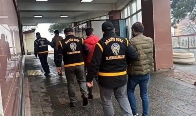 Kahramanmaraş'ta aranan 110 kişiden 62'si tutuklandı