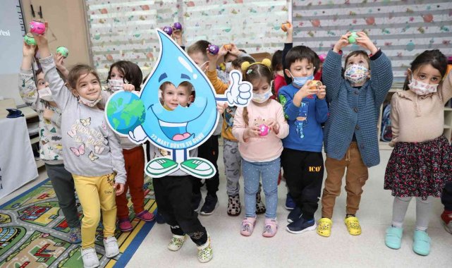 Kreş öğrencilerine suyun önemi anlatıldı