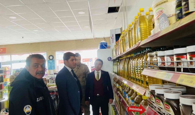 Marketlerin depoları denetlendi