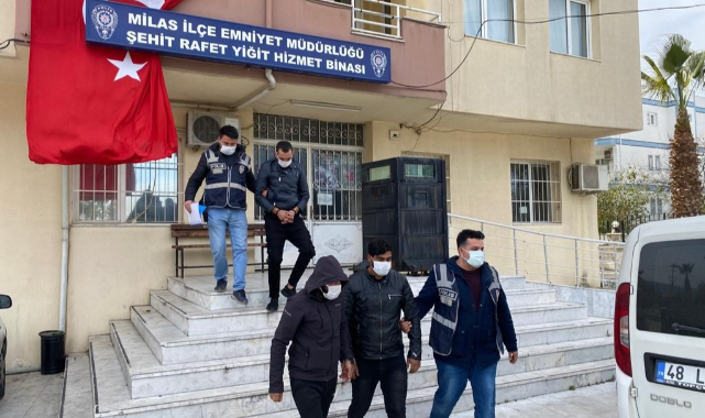 Milas’ta akaryakıt ve akü hırsızları yakalandı
