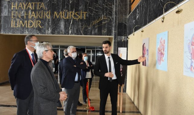 OMÜ Tıp Fakültesi'nde Kişisel Medikal İllüstrasyon Sergisi