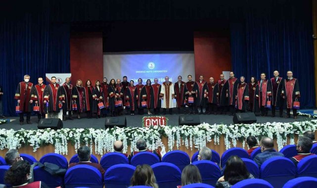 OMÜ'de 107 profesör ve 61 doçent biniş giydi