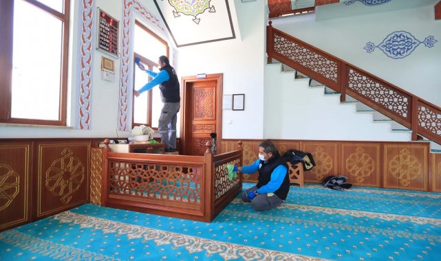 Pamukkale'deki tüm camiler Ramazan'a hazır