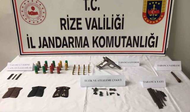Rize'de silah kaçakçılığı operasyonu