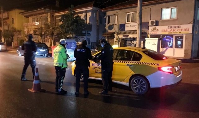 Sakarya'da polis ekiplerince eş zamanlı uygulama