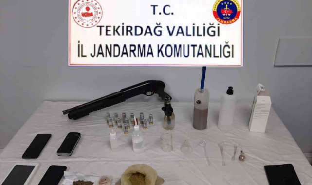 Tekirdağ'da evinde uyuşturucu üretip satan şahıs tutuklandı