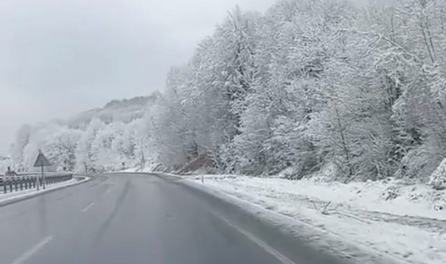 Zonguldak'ın yüksek kesimlerinde kar etkili oldu