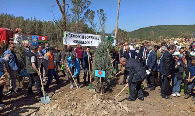 Basın toplantısı sonrası hatıra ormanı oluşturuldu