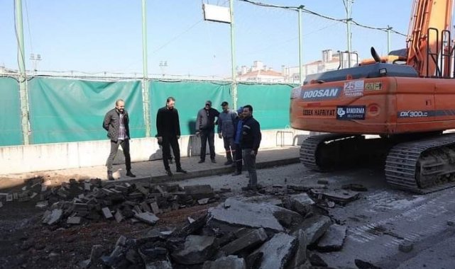 Belediye Başkanı Tosun, belediyenin çalışmalaını yerinde inceledi