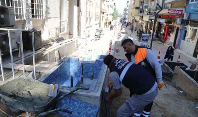 Efeler Adile Naşit Sokak'taki çalışmalarda sona yaklaşıldı