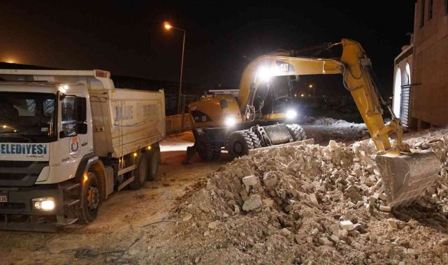 Haliliye'de gece mesaisi