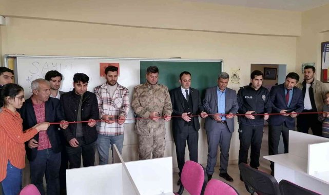 Hani'de proje çerçevesinde açılan kütüphaneye şehit polisin adı verildi