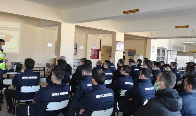 Jandarmadan infaz koruma memurlarına güvenli sürüş eğitimi