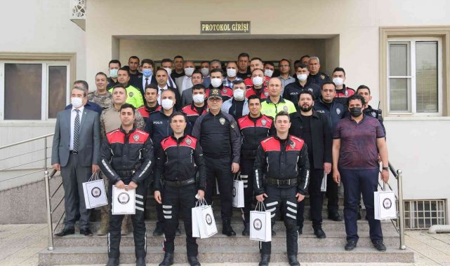 Kilis'te başarılı polisler ödüllün derildi