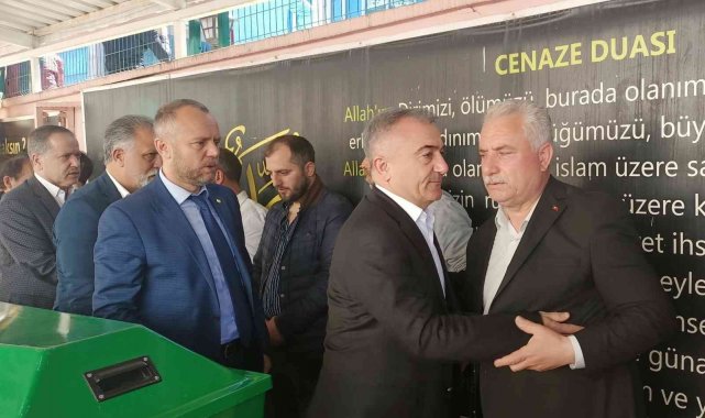 MHP'li başkanın ağabeyi son yolculuğuna uğurlandı