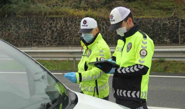Ordu'da bir haftada 10 binden fazla araç denetlendi