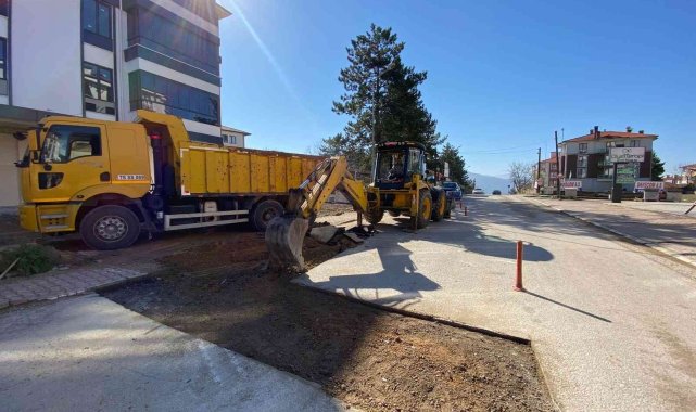 Safranbolu'da ısınan havalar ile asfalt sezonu açıldı