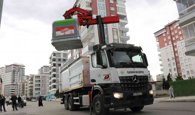 Samsun'a yeni sistem çöp konteynerleri