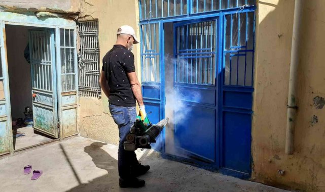 Siverek'te ilaçlama çalışmalarına devam ediyor