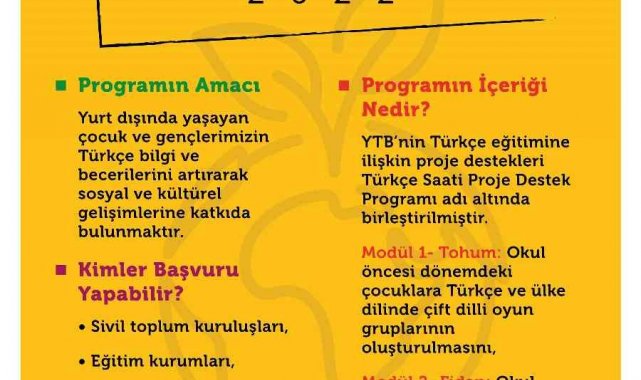 YTB'den yurt dışında Türkçe öğreten kurumlara destek