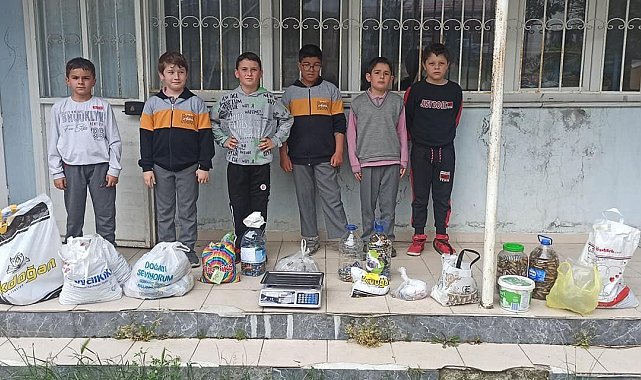 111 kilo atık pil topladılar
