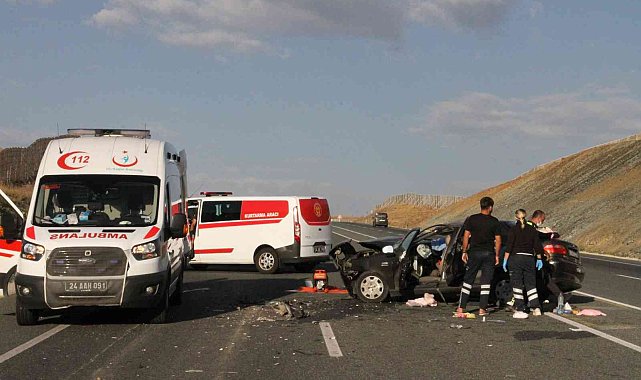 Erzincan'da geçtiğimiz yıl 755 adet ölümlü yaralanmalı trafik kazası meydana geldi