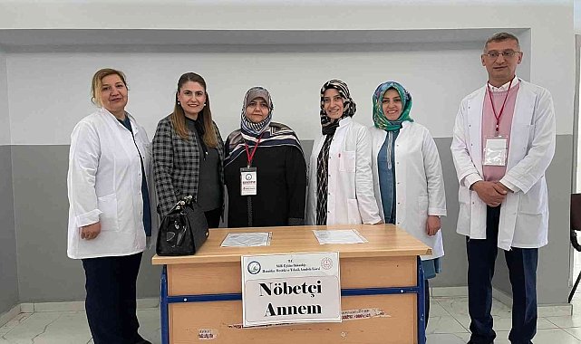 Erzurum Hamidiye Mesleki ve Teknik Anadolu Lisesinden dikkat çeken bir uygulama "Nöbetçi Annem"