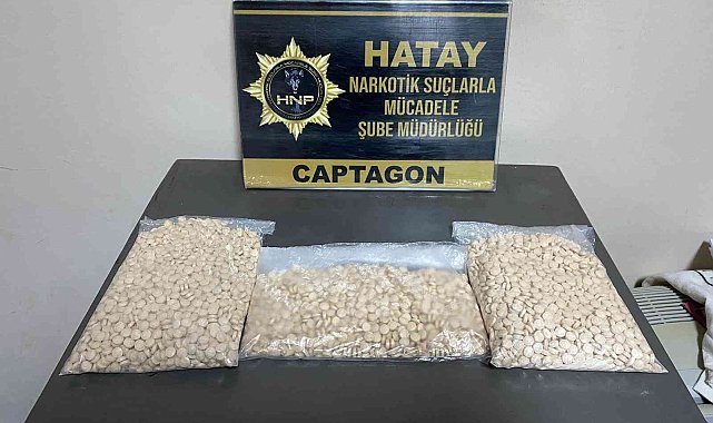 Hatay'da 5 bin 116 adet uyuşturucu hap ele geçirildi
