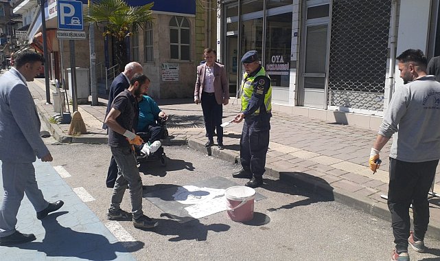 Kozcağız'da engelli araç parkına çözüm