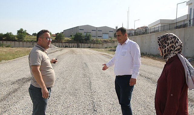 Kula'nın yeni hastane çevresindeki asfaltlama çalışmaları sona erdi